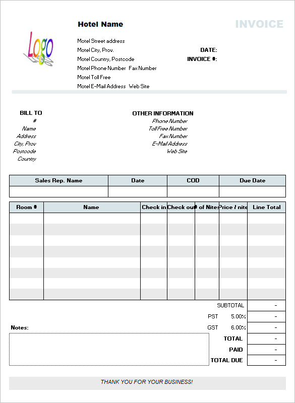 60 Microsoft Invoice Templates Pdf Doc Excel Free Premium Templates