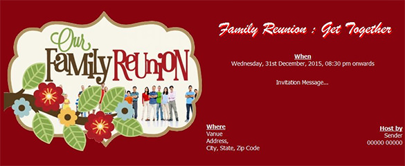 free get together family reunion design