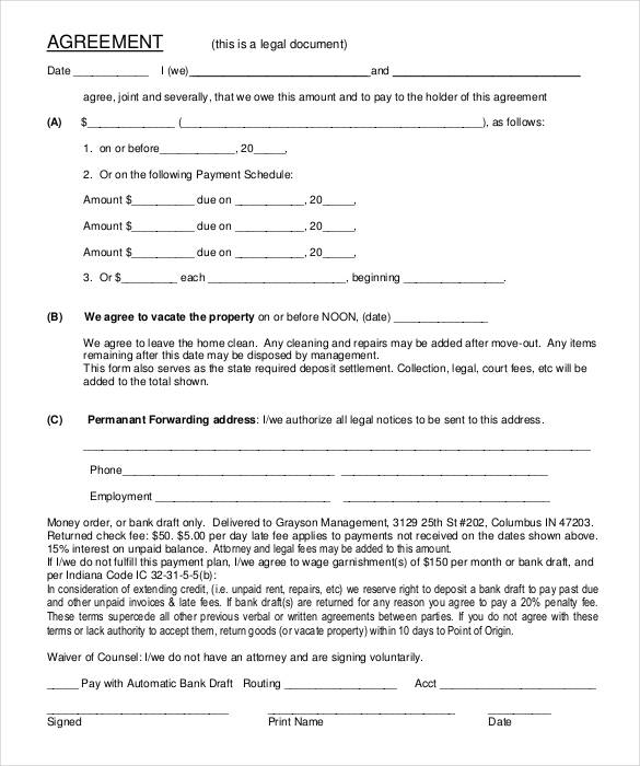 free legal promissory note form download