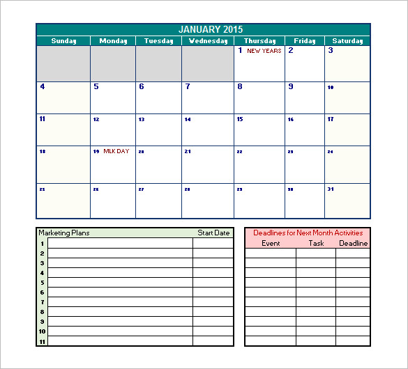 40+ Microsoft Calendar Templates - Free Word, Excel Documents