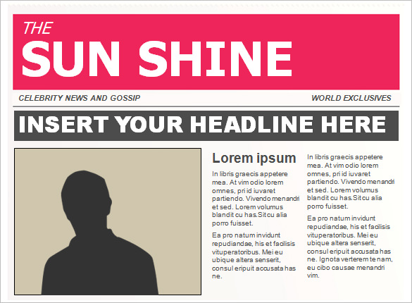 newspaper powerpoint template free download