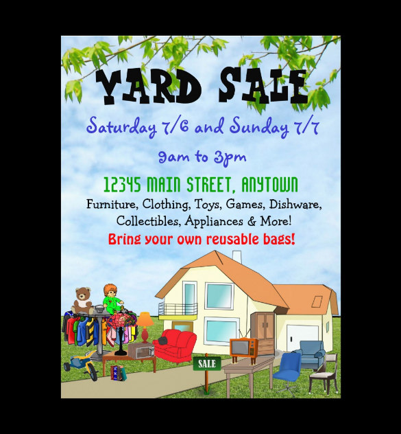 21+ Best Yard Sale Flyer Templates And PSD, Word, EPS | Free & Premium ...