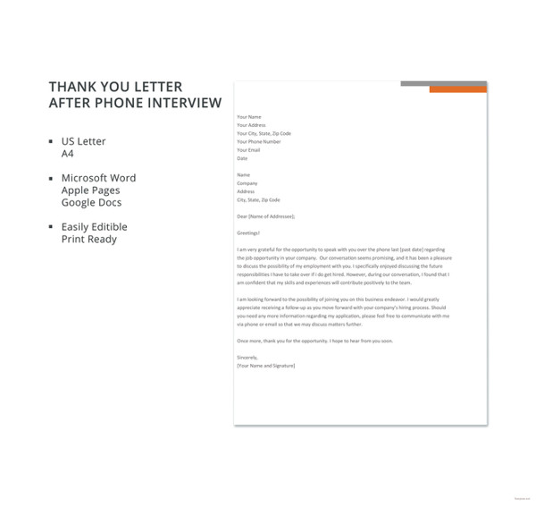 you 2 interviewers thank letter Job PDF 9 Free  After You Thank  DOC,  Interview  Letter