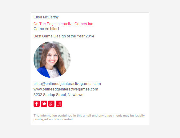 gmail signature for game architect
