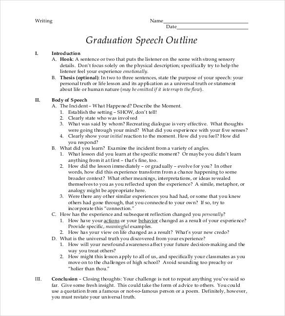 graduation-speech-outline