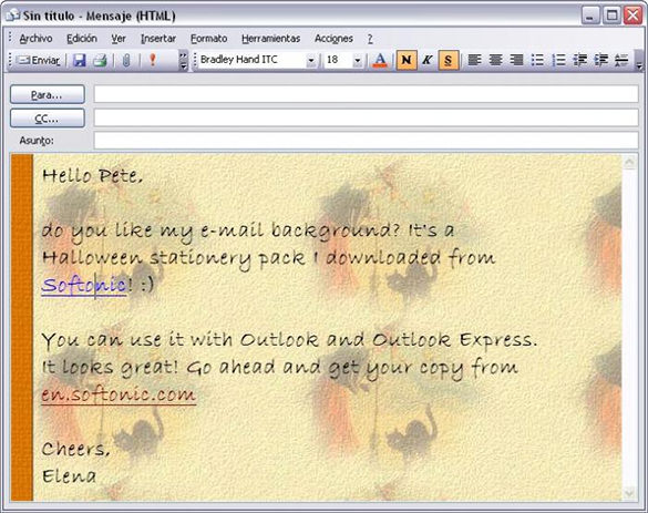 email stationery outlook for mac