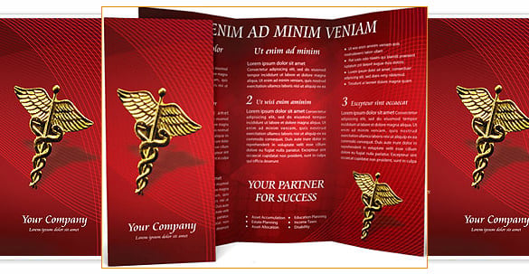 heart model brochure template flyer