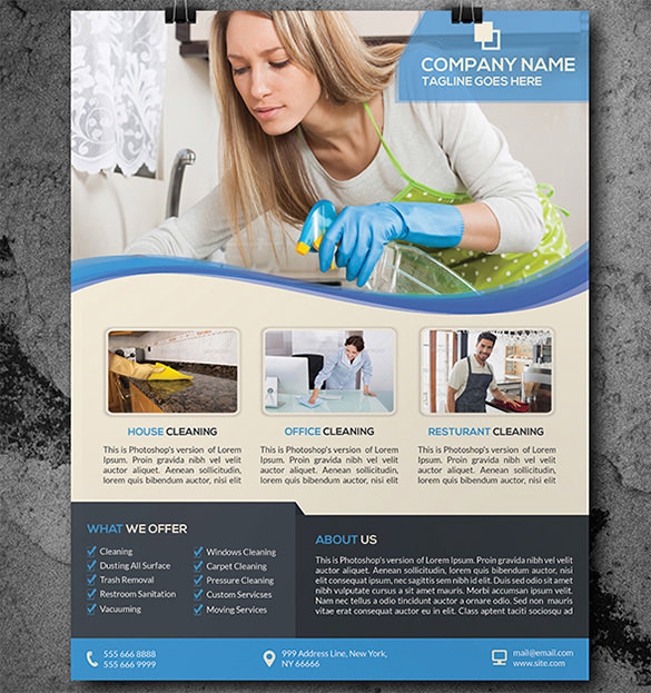 20 House Cleaning Flyer Templates In Word PSD EPS Vector Format