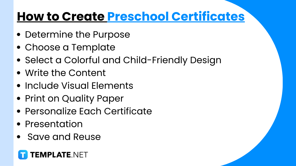 how to create preschool certificates