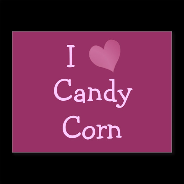 i love candy corn postcard template
