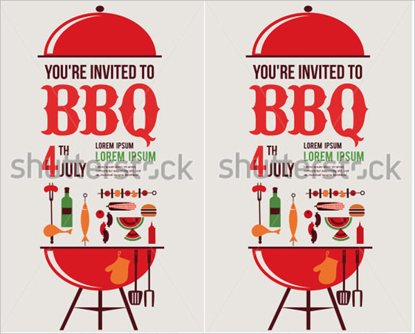 Independence Day of America Card or Invitation Template