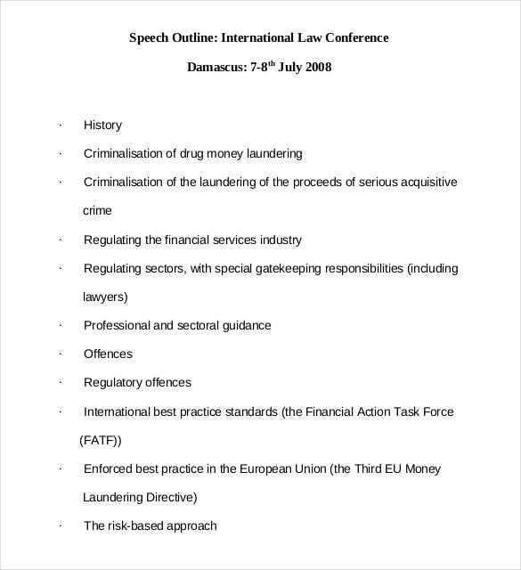 international-law-conference-speech-outline
