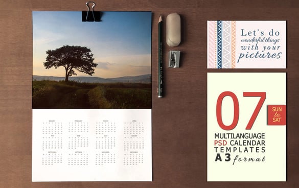 karla caloca psd calendar template