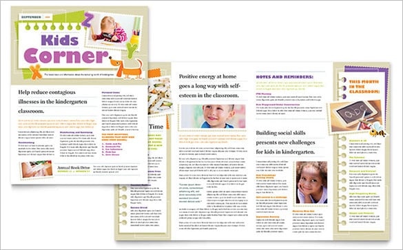kindergarten classroom newsletter template