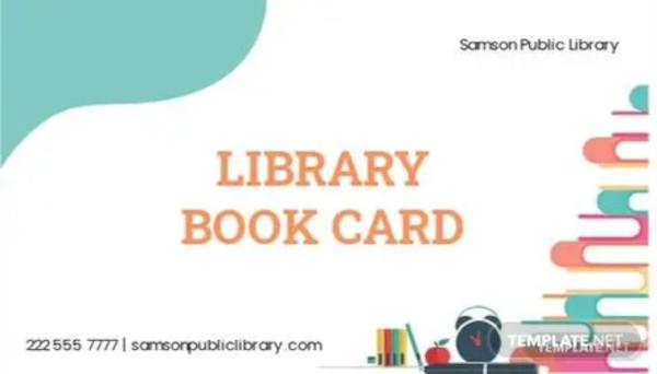 library book card template