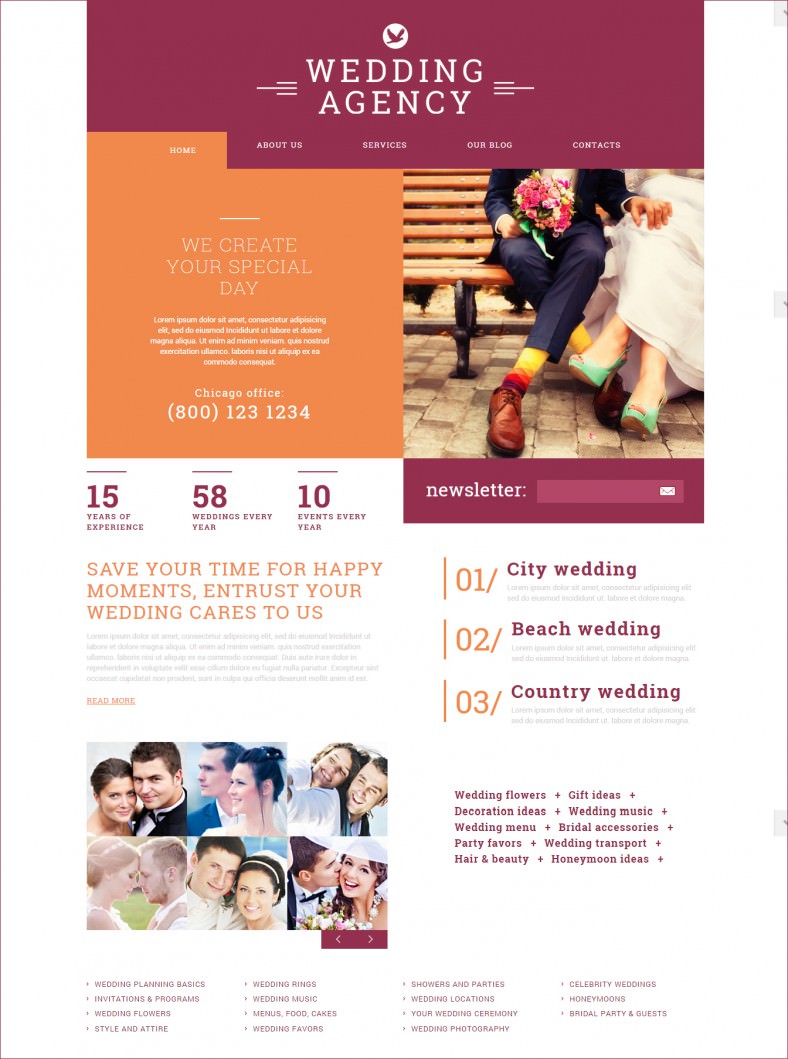 wedding planner joomla template wedding planner joomla template