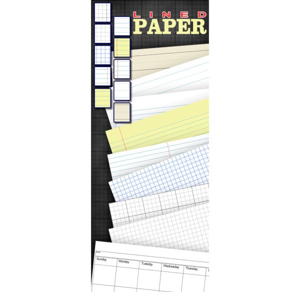 lined writing paper