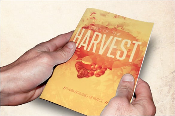 lord of the harvest church psd brochure