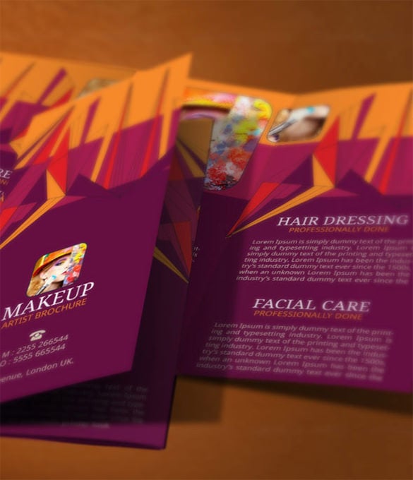 makeup brochure modern design template