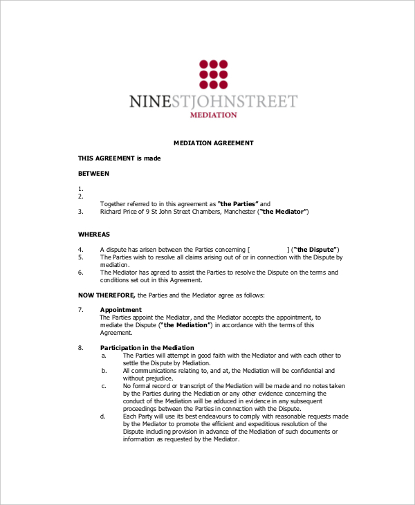 10+ Mediation Confidentiality Agreement Templates Free Sample