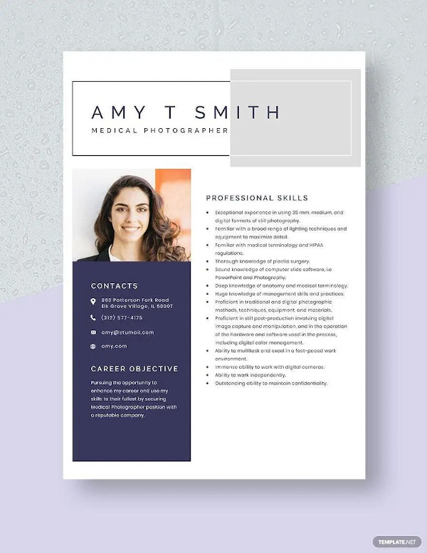 22+ Photographer Resume Templates - DOC, PDF