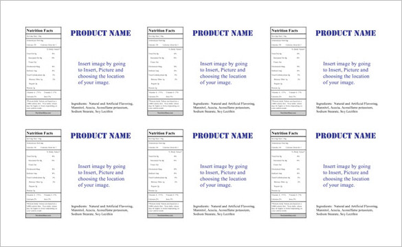 label templates for excel