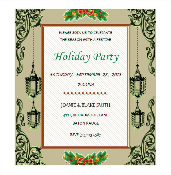 word invitation template free download