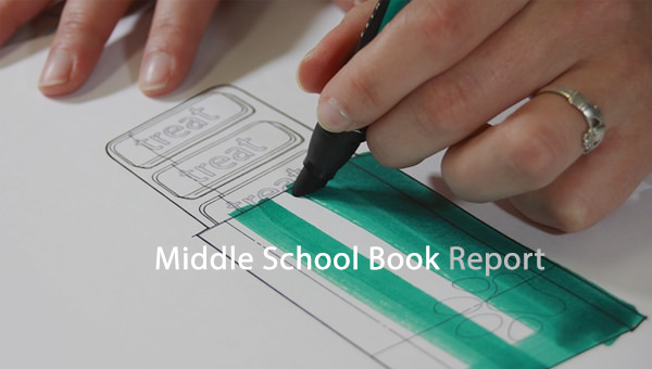 book report template middle school