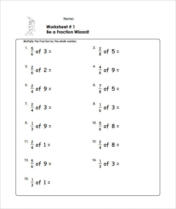 fractions questions and answers pdf