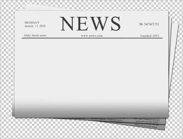 multipurpose blank newspaper template for 10