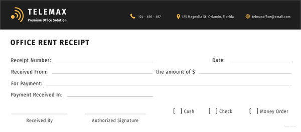 office-rent-receipt-template