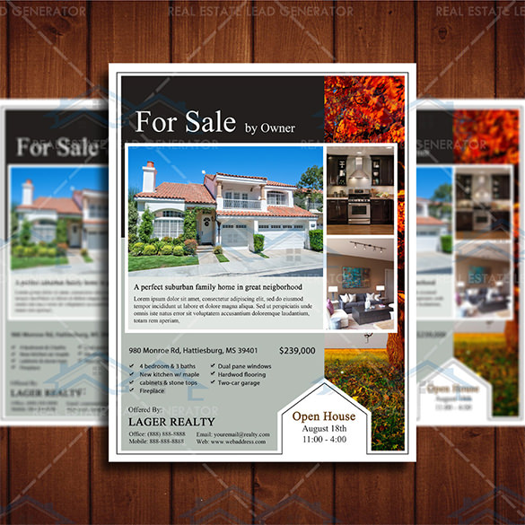 open house for sale flyer template