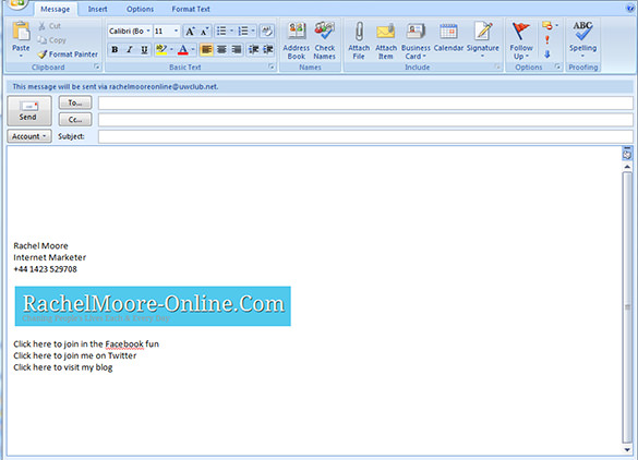 How to add a logo to Outlook email signature