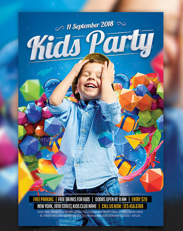 22 + Amazing Birthday Party PSD Flyer Templates Word, EPS Vector