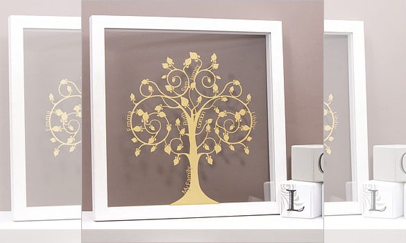 papercut family tree wall art £