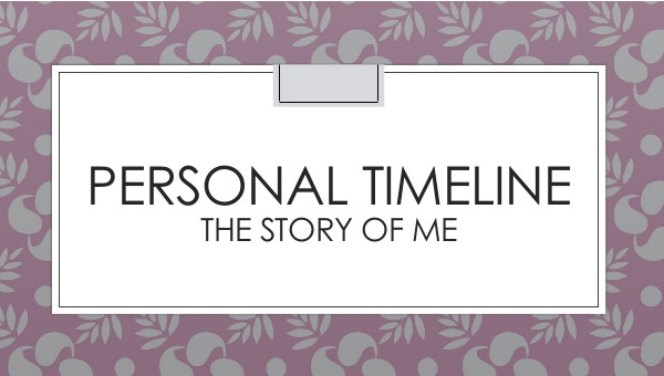 personal history timeline template