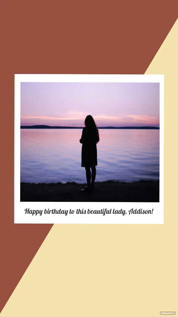 polaroid happy birthday template