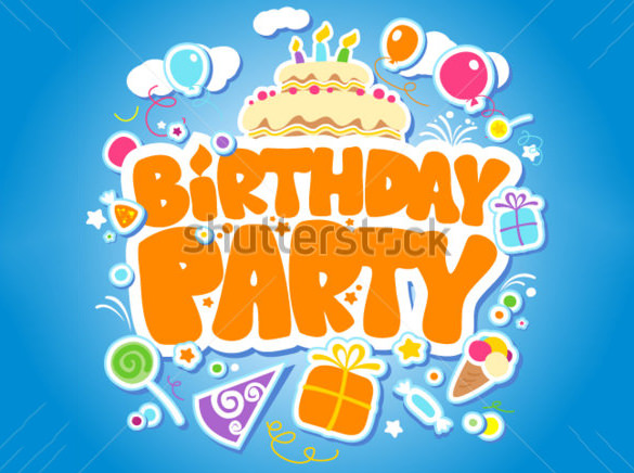 premium birthday party flyer design