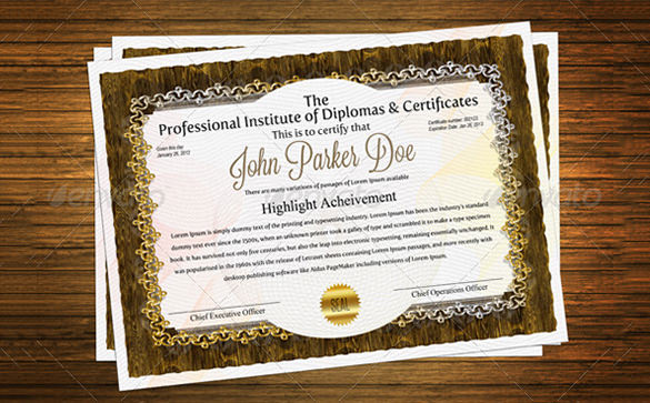 premium psd diploma certificate template 6