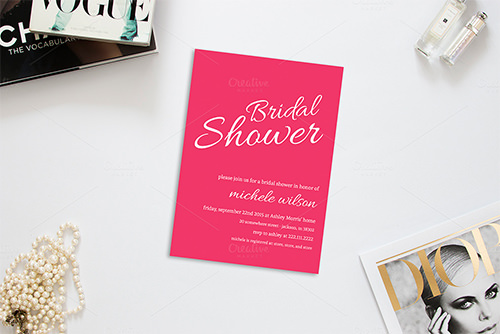 33+ PSD Bridal Shower Invitations Templates | Free & Premium Templates