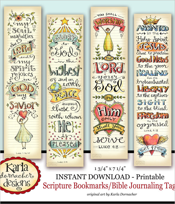 Free Printable Christian Bookmarks Templates