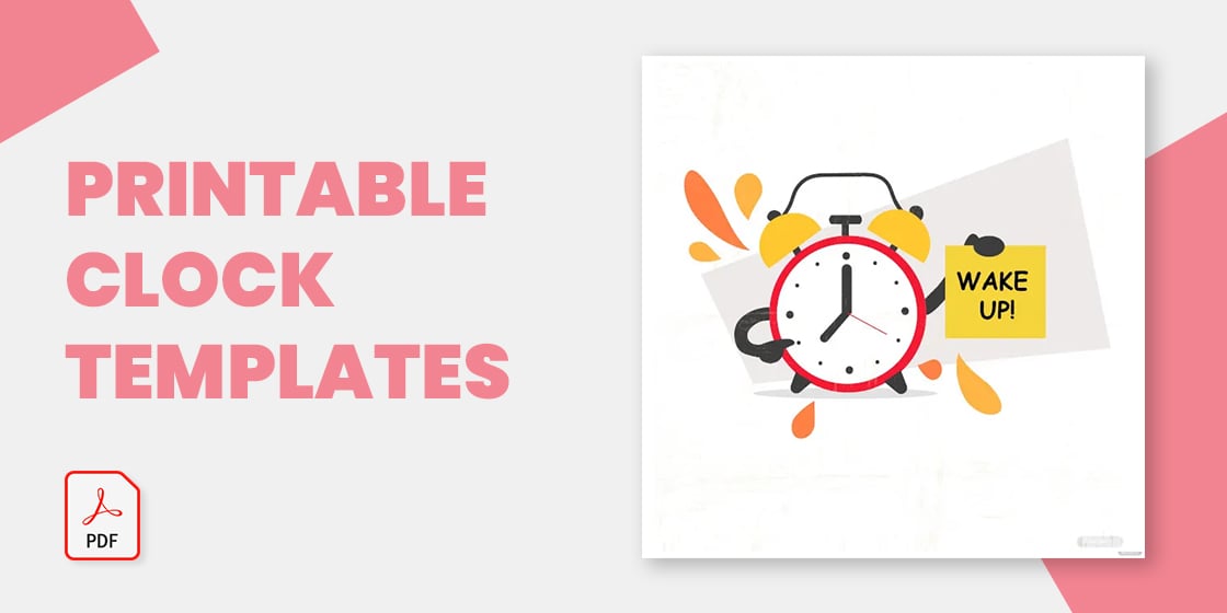 printable clock templates – pdf doc