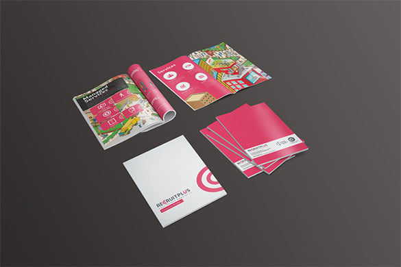 recruitplus corporate professional brochure design