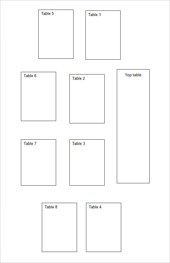 Wedding Seating Chart Template Word DocTemplates