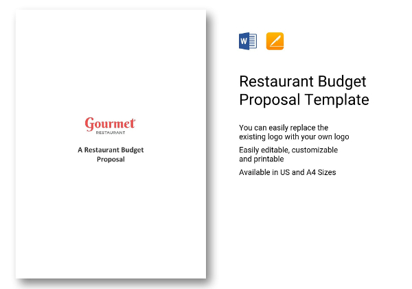 restaurant budget proposal