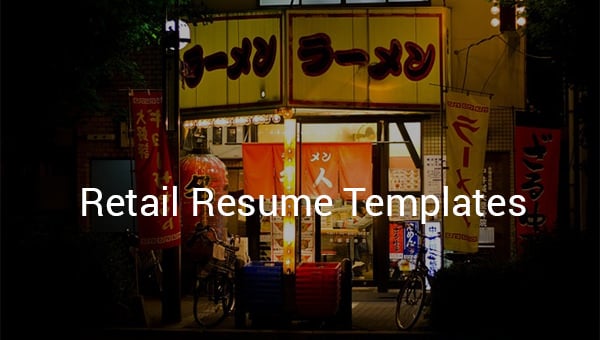 retail resume format download