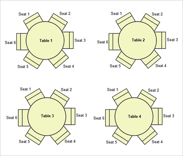 Seating Chart Template 15+ Word, Excel, PDF Format Download