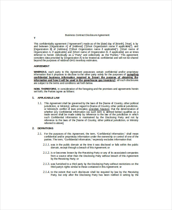 sample-business-contract-disclosure-agreement1