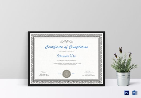 sample graduation certificate template