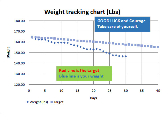 excel weight loss tracker